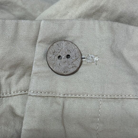 Shein Lightweight Khaki Cargo Trousers Wide Leg Size M Medium - Picture 4 of 7